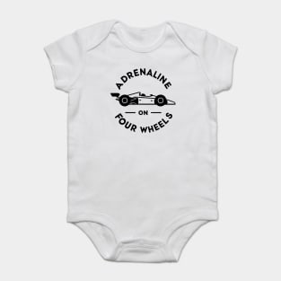 Adrenaline on Four Wheels Baby Bodysuit